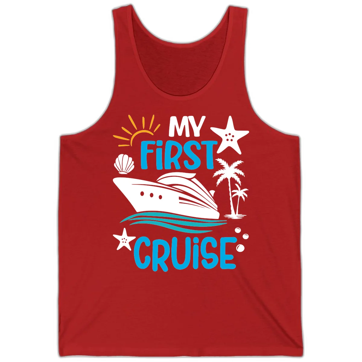 My First Cruise Tank Top in Red