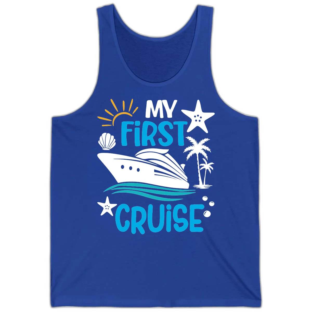 My First Cruise Tank Top in True Royal