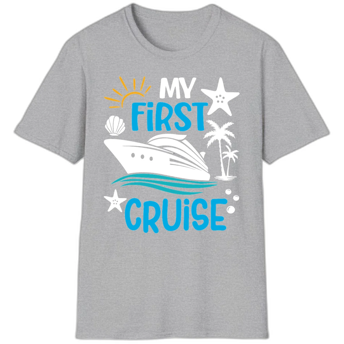 My First Cruise T-Shirt in Sport Grey