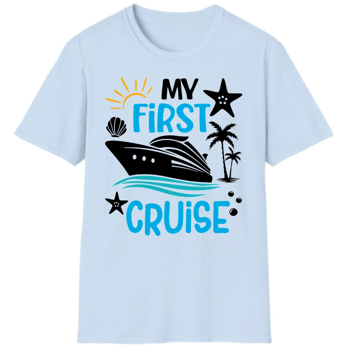 My First Cruise T-Shirt in Light Blue