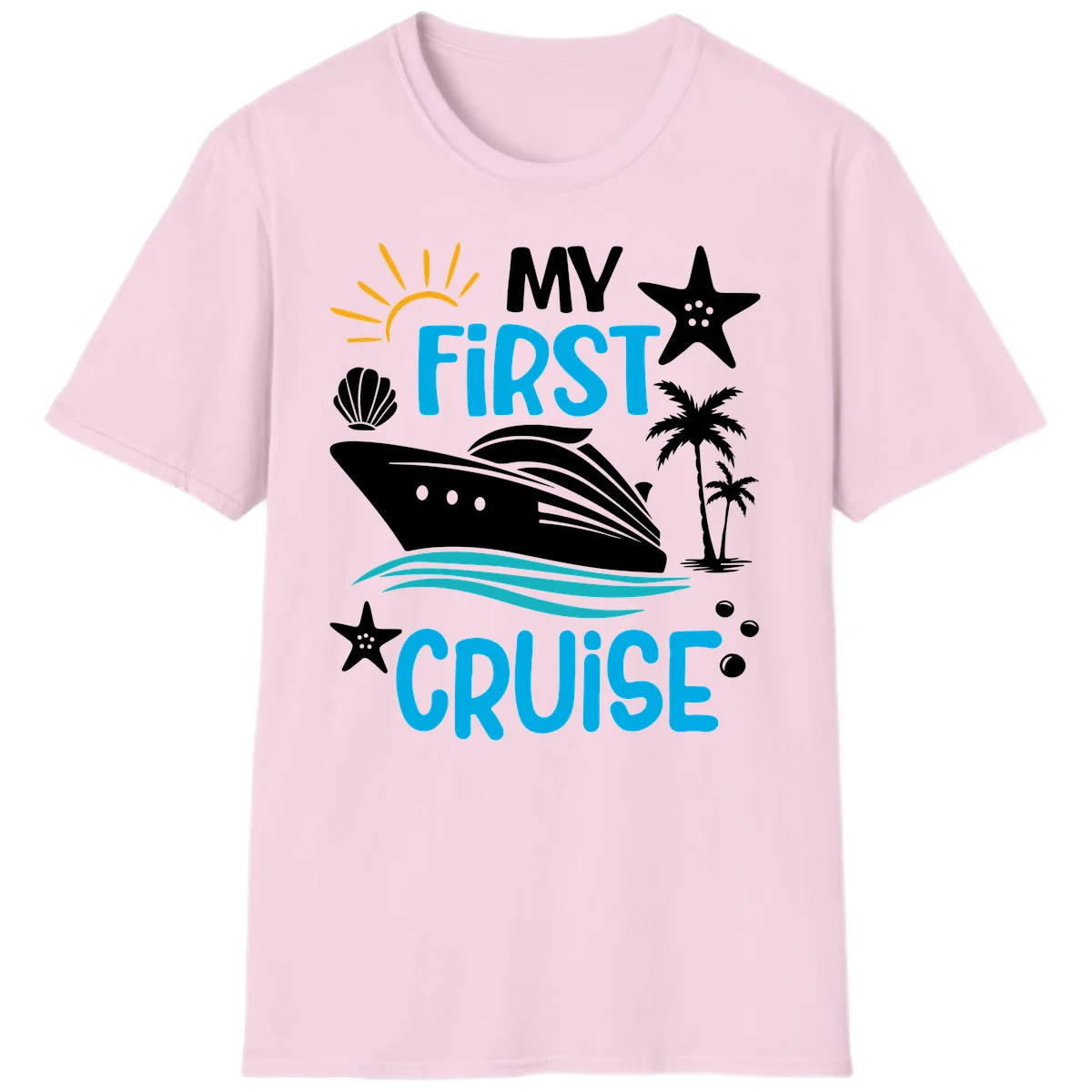 My First Cruise T-Shirt in Light Pink