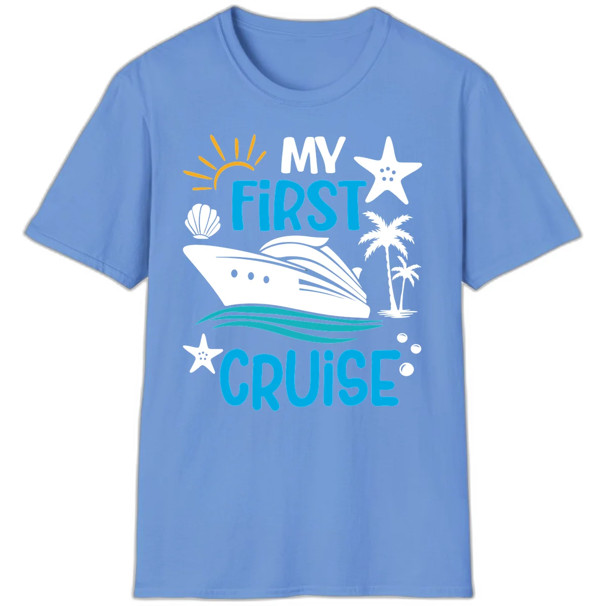 My First Cruise T-Shirt in Carolina Blue