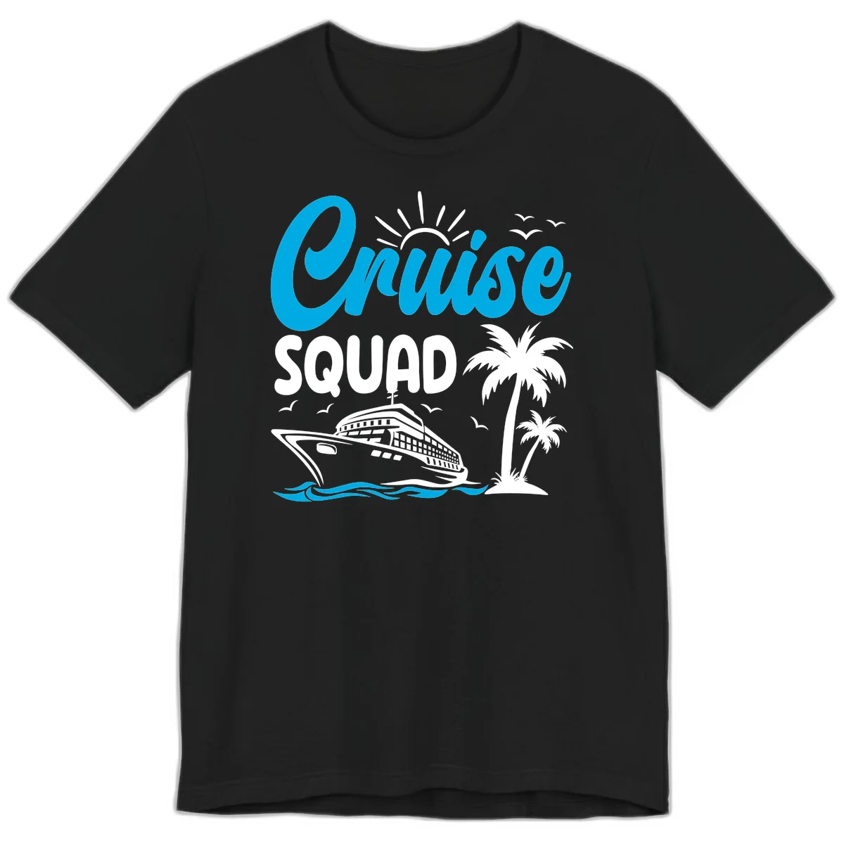 Cruise Squad Vacation Vibes Premium T-Shirt in Black