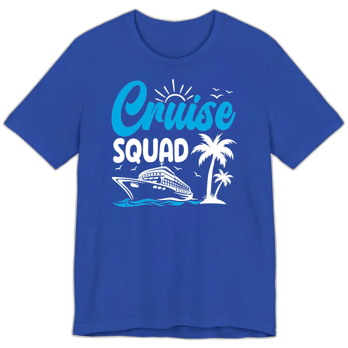 Cruise Squad Vacation Vibes Premium T-Shirt in True Royal
