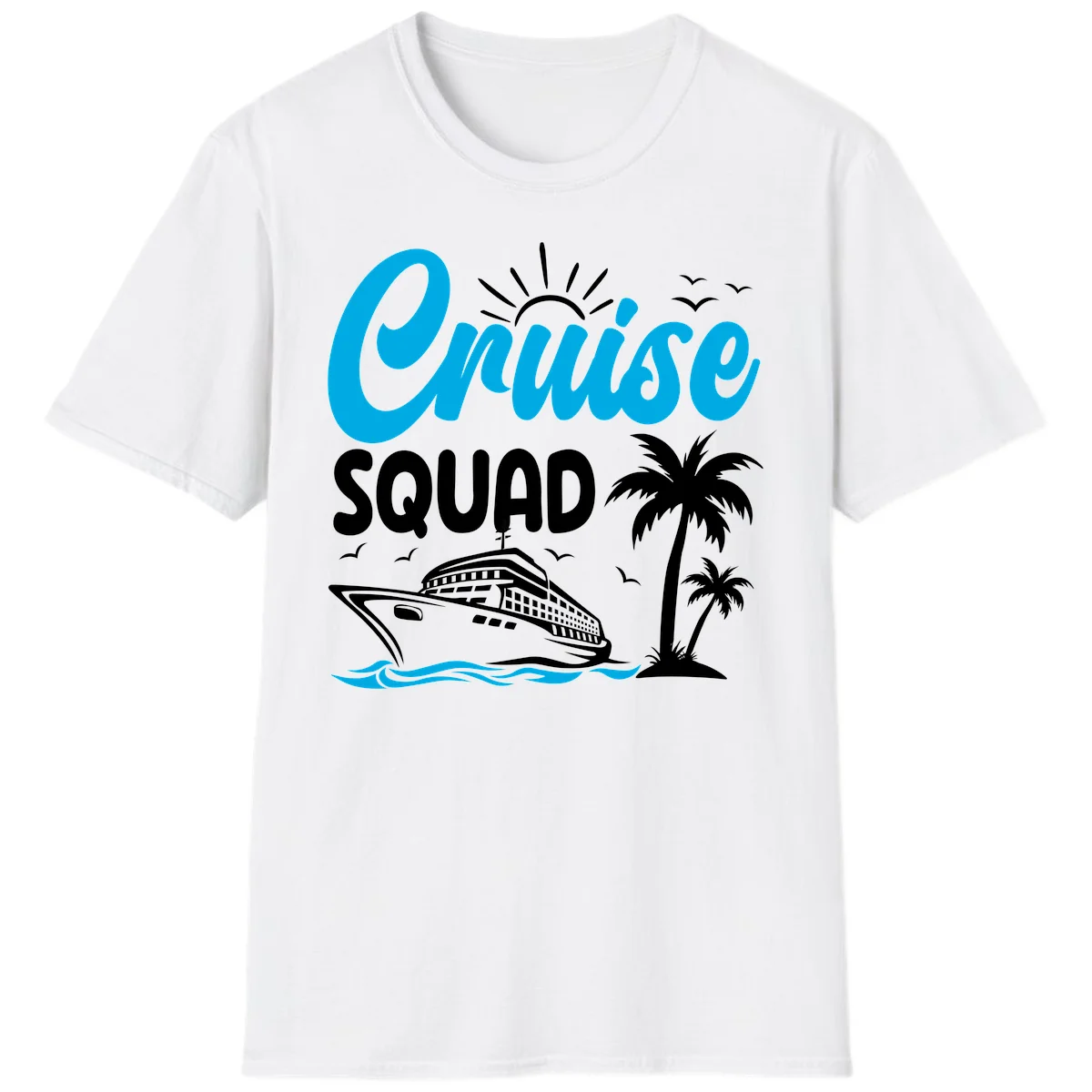 Cruise Squad Vacation Vibes T-Shirt in White