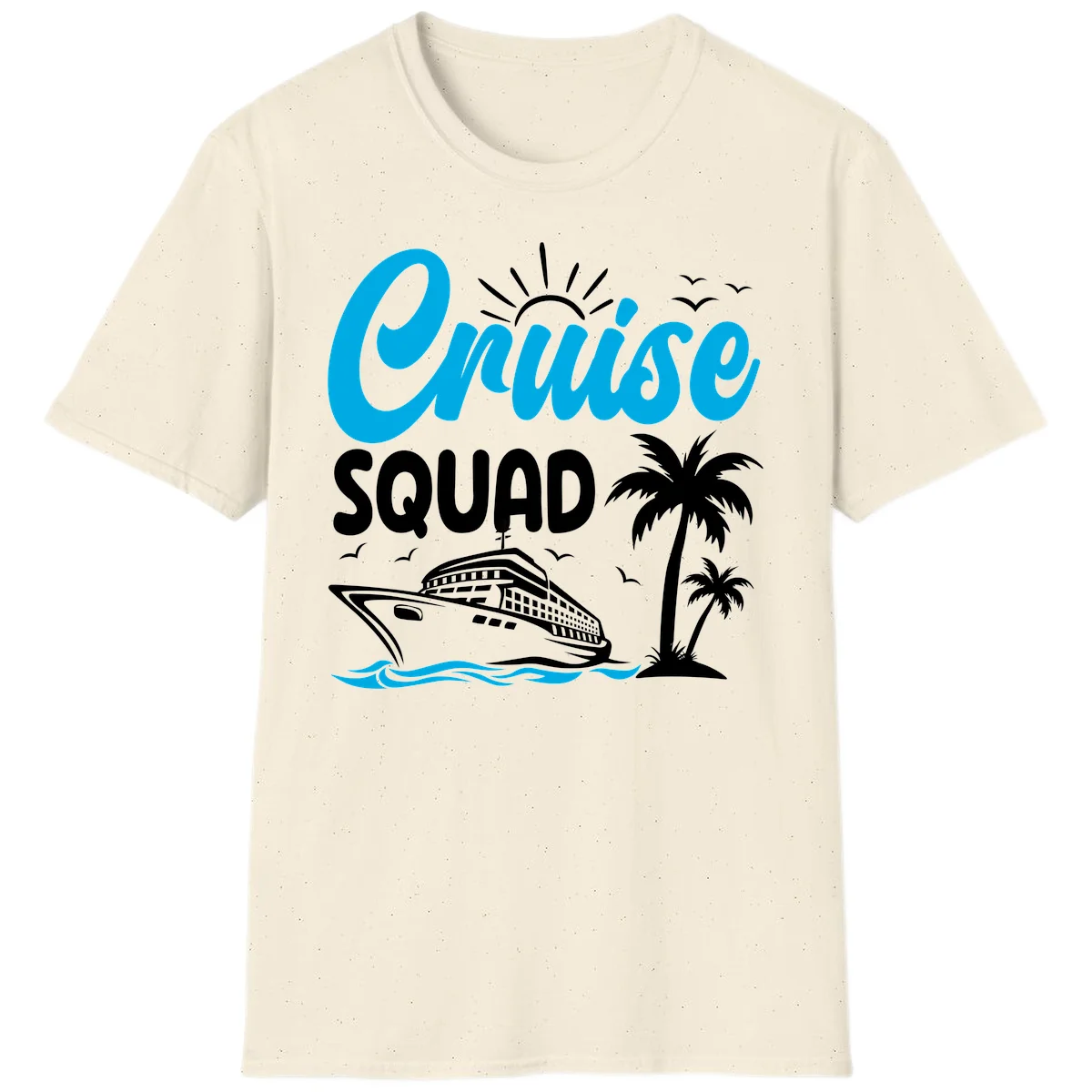 Cruise Squad Vacation Vibes T-Shirt in Natural