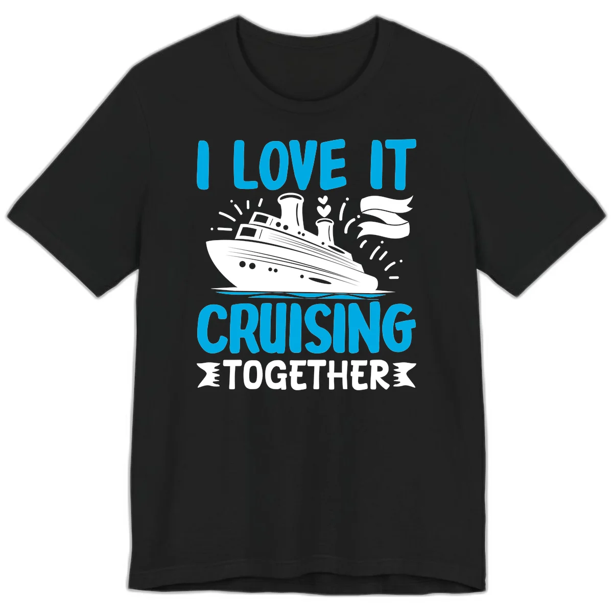 I Love It Cruising Together Premium T-Shirt in Black