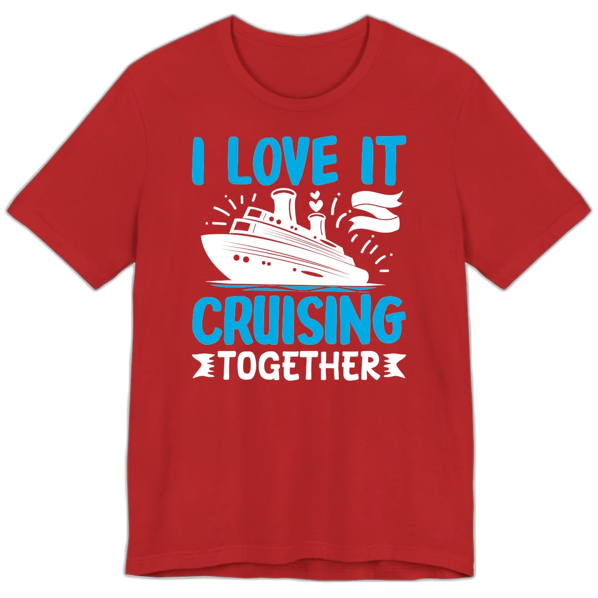 I Love It Cruising Together Premium T-Shirt in Red