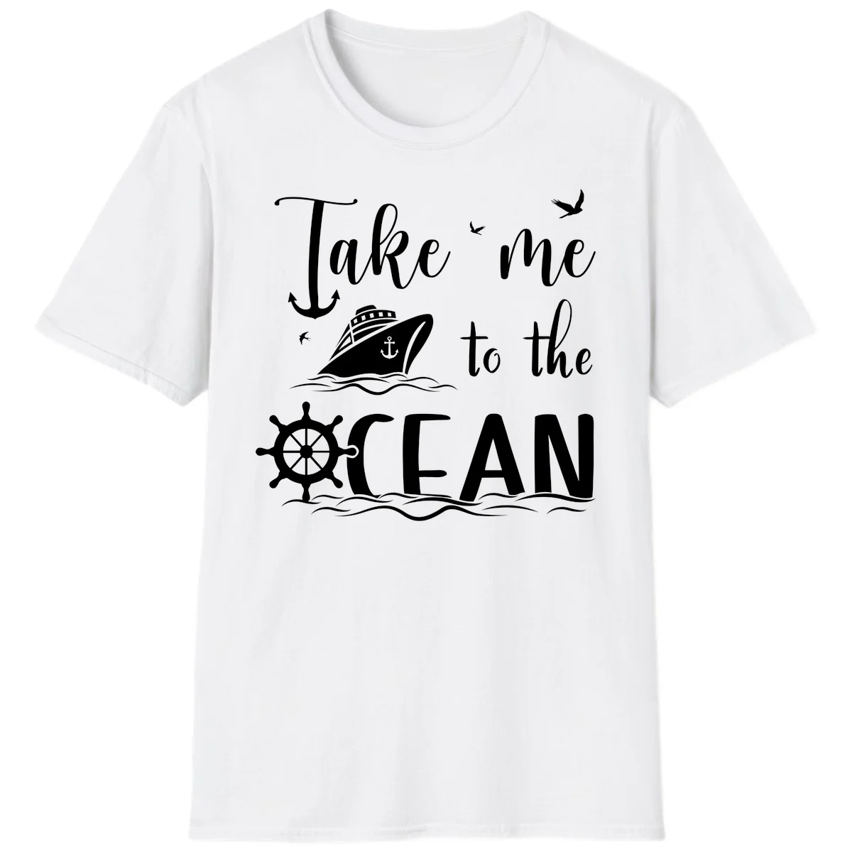 Take Me To The Ocean T-Shirt in White