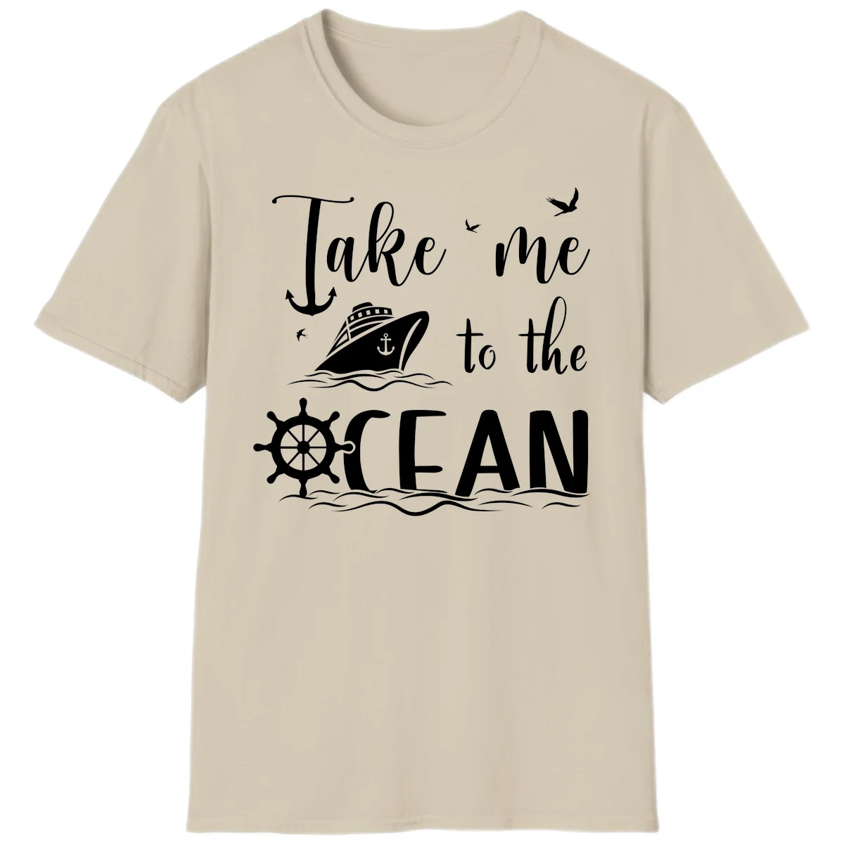 Take Me To The Ocean T-Shirt in Sand