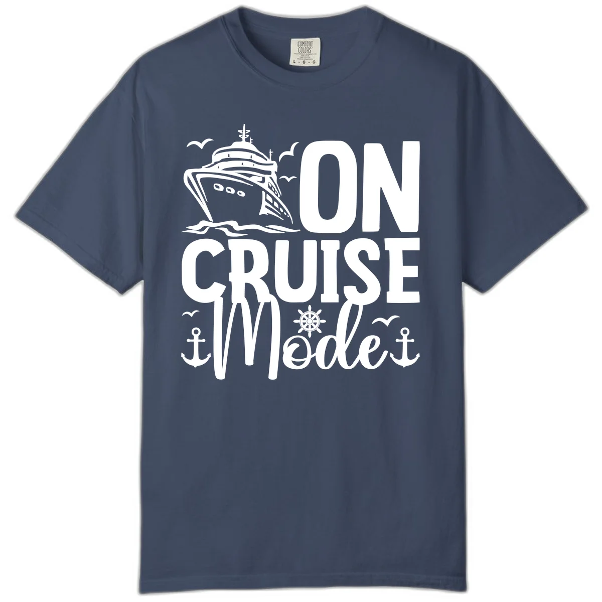 On Cruise Mode Comfort Color T-Shirt in Midnight