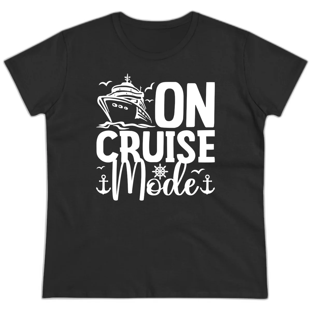 On Cruise Mode Ladies Tee in Black