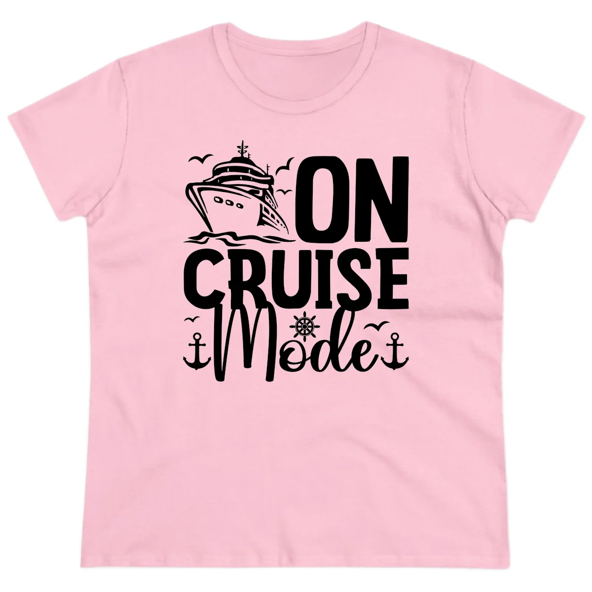 On Cruise Mode Ladies Tee in Light Pink