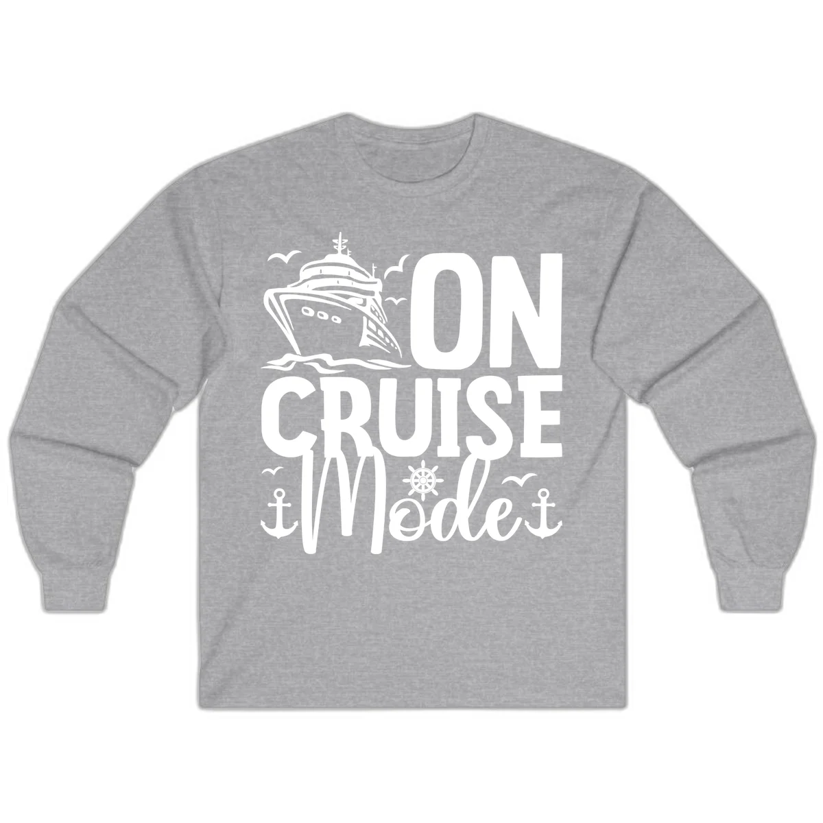 On Cruise Mode Long Sleeve T-Shirt in Sport Grey