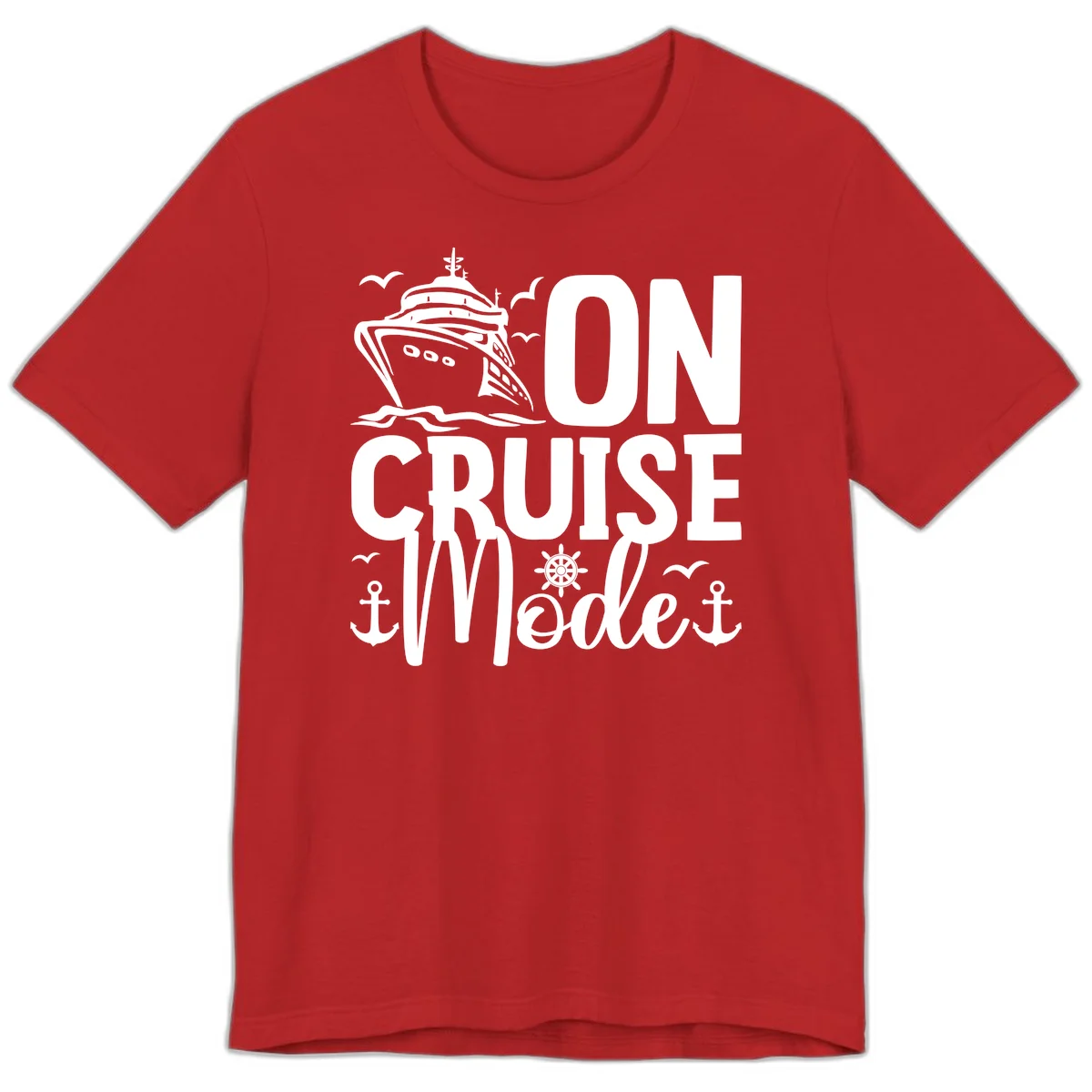 On Cruise Mode Premium T-Shirt in Red