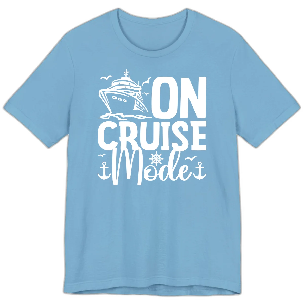 On Cruise Mode Premium T-Shirt in Ocean Blue