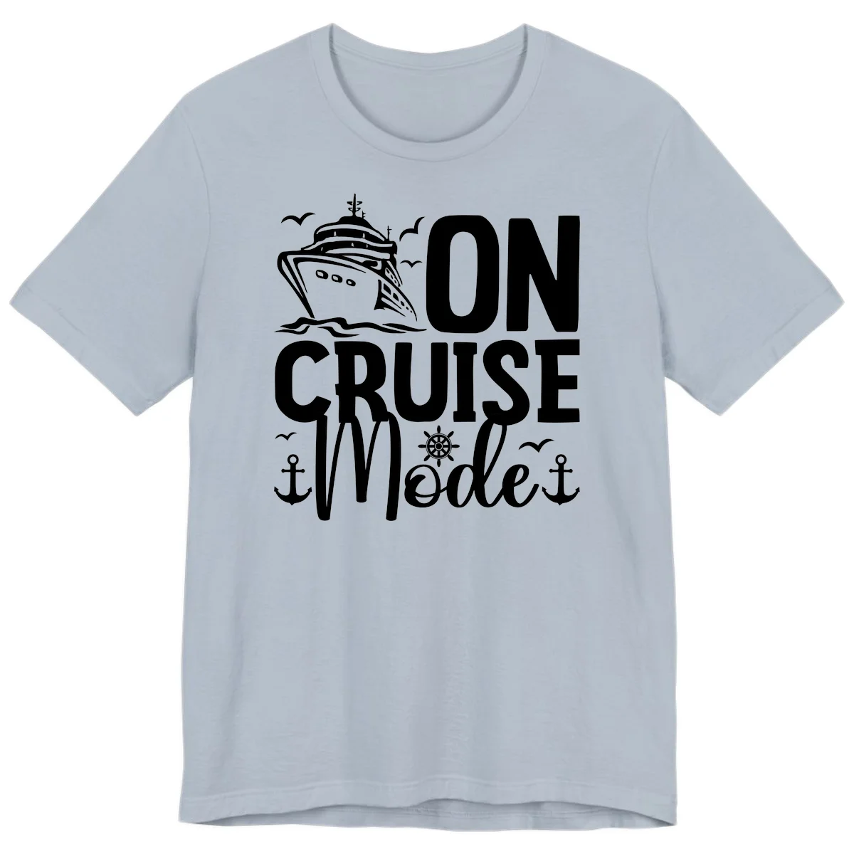On Cruise Mode Premium T-Shirt in Light Blue