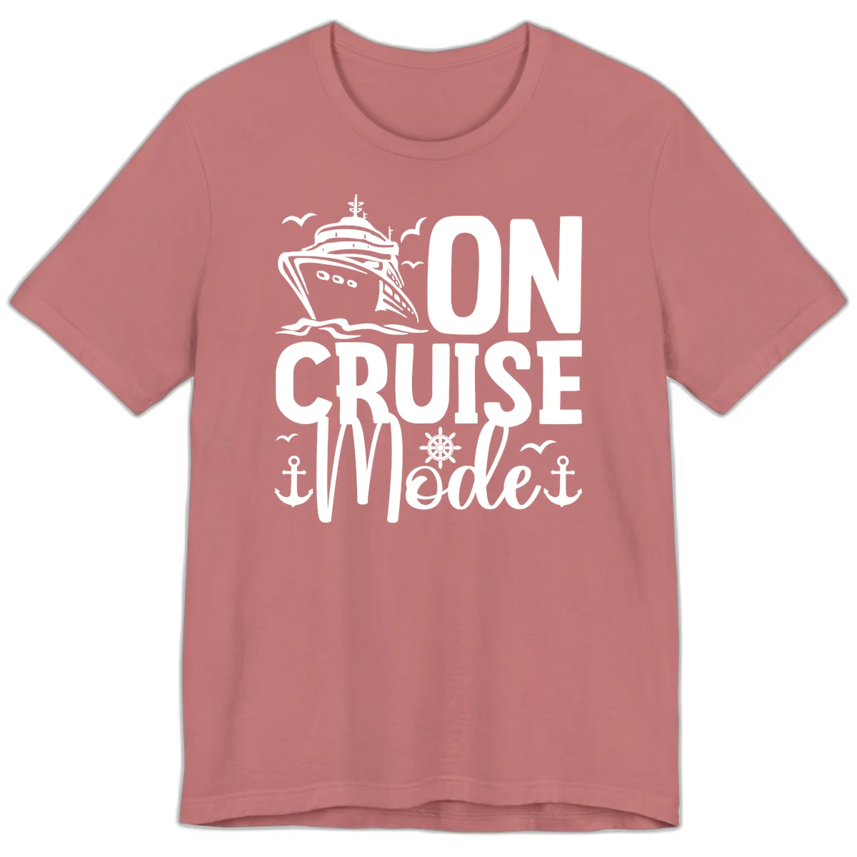 On Cruise Mode Premium T-Shirt in Mauve