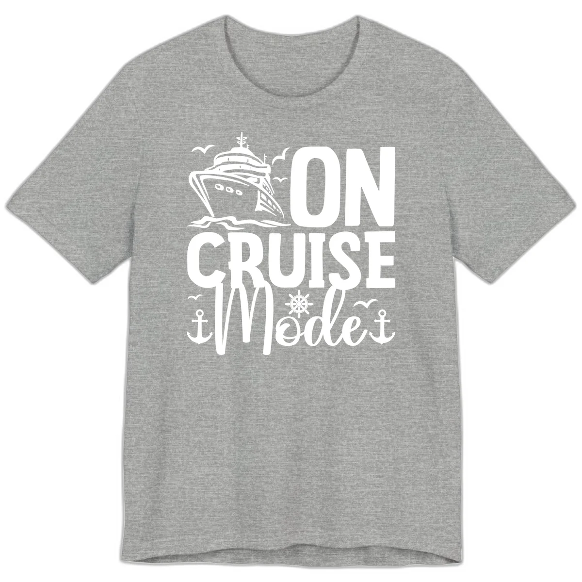 On Cruise Mode Premium T-Shirt in Athletic Heather