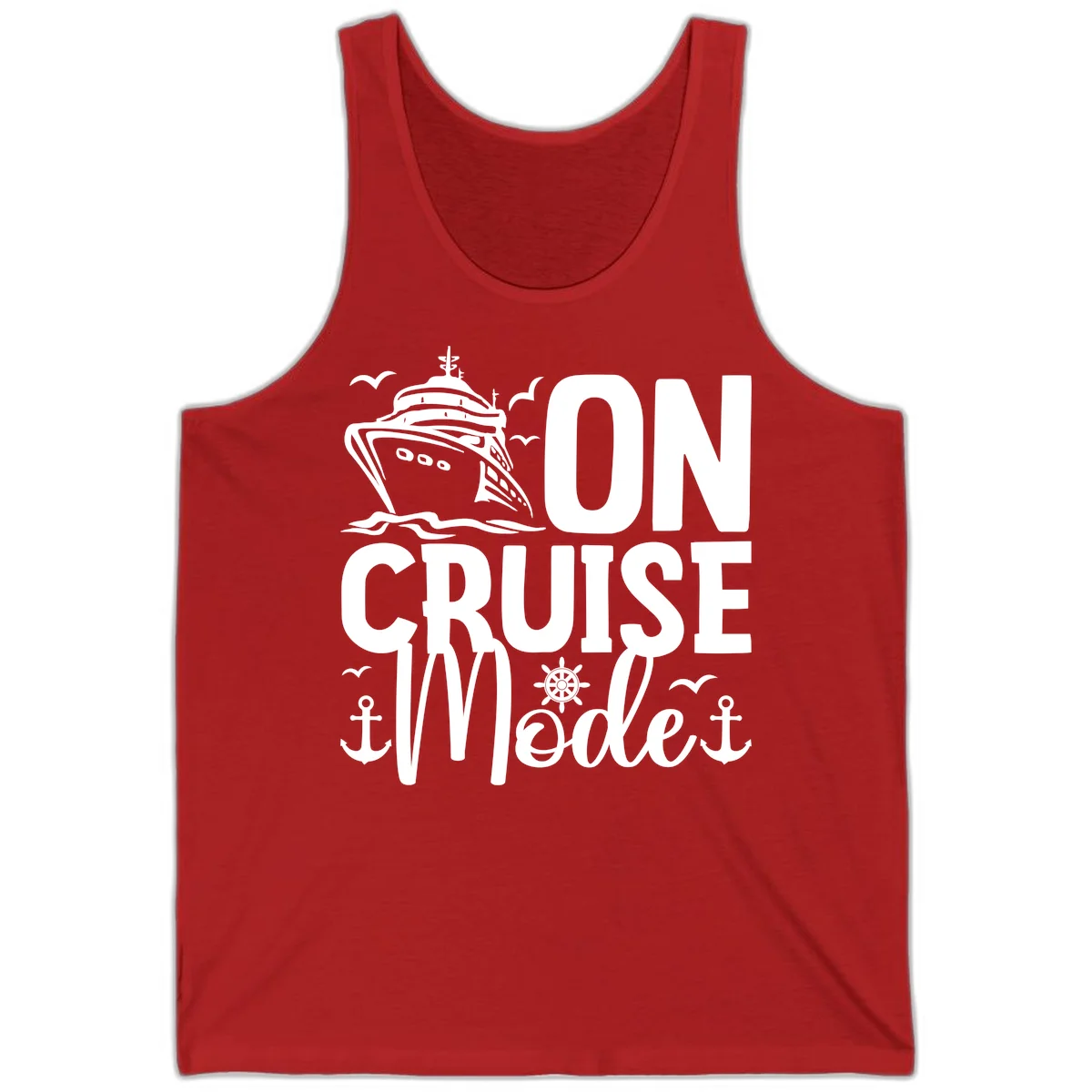 On Cruise Mode Tank Top in Red