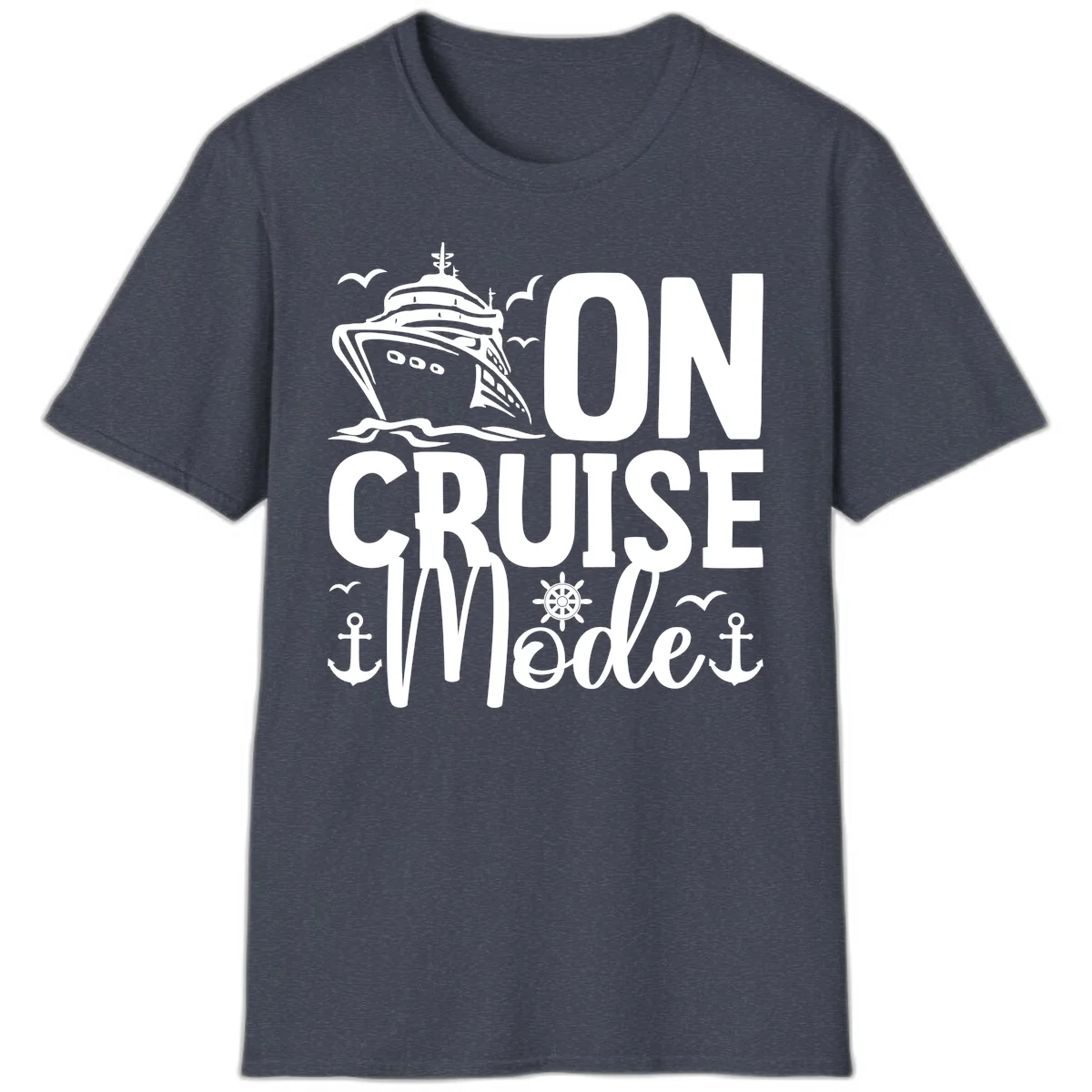 On Cruise Mode T-Shirt in Heather Navy