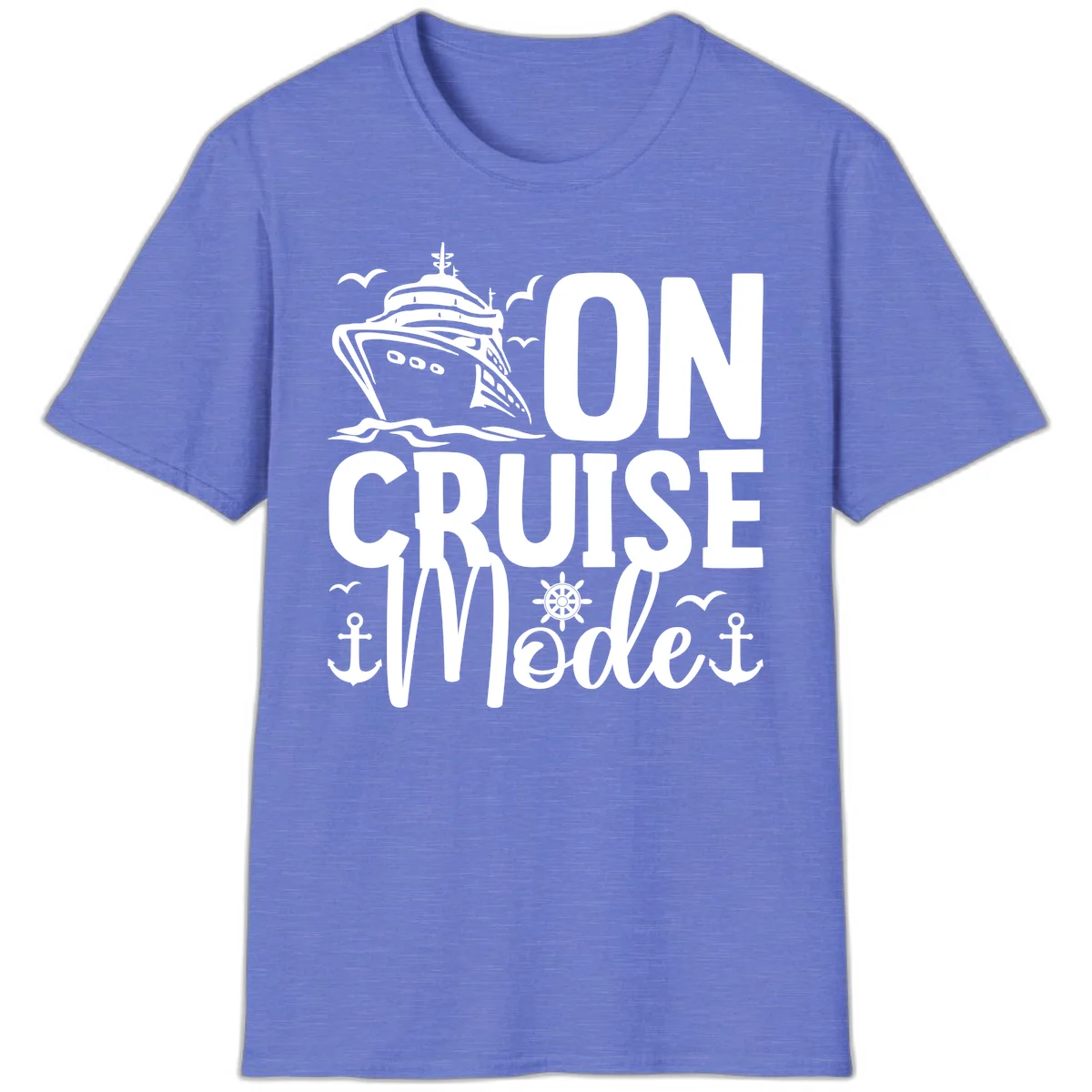 On Cruise Mode T-Shirt in Heather Royal