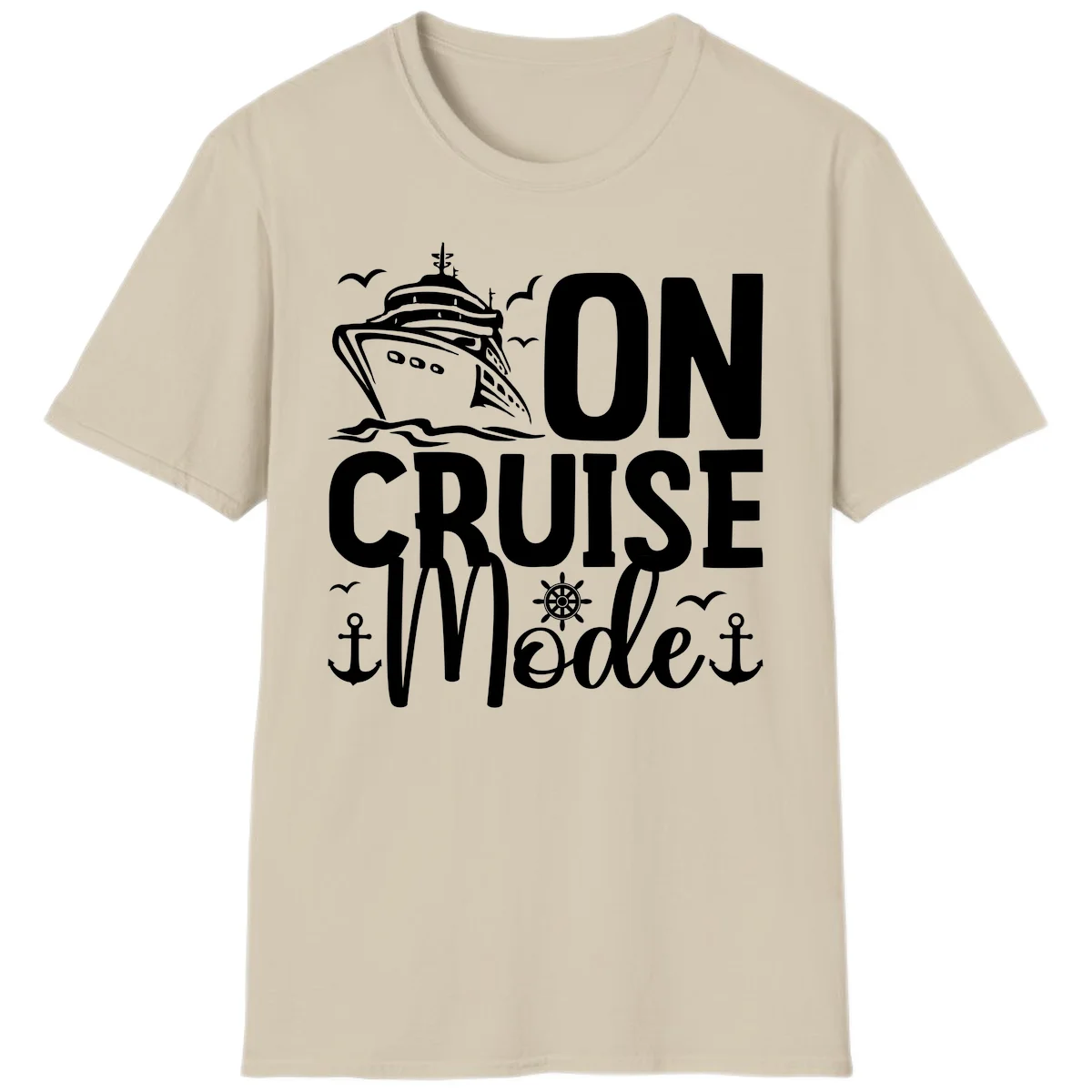 On Cruise Mode T-Shirt in Sand
