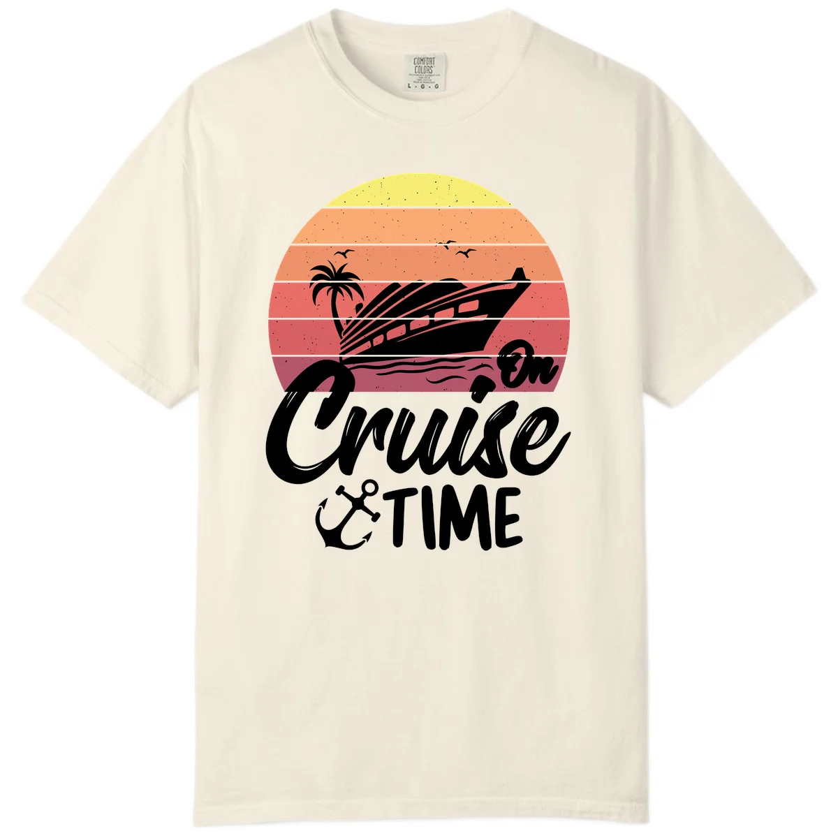 Cruise Time Sunset Vibes Comfort Color in Ivory
