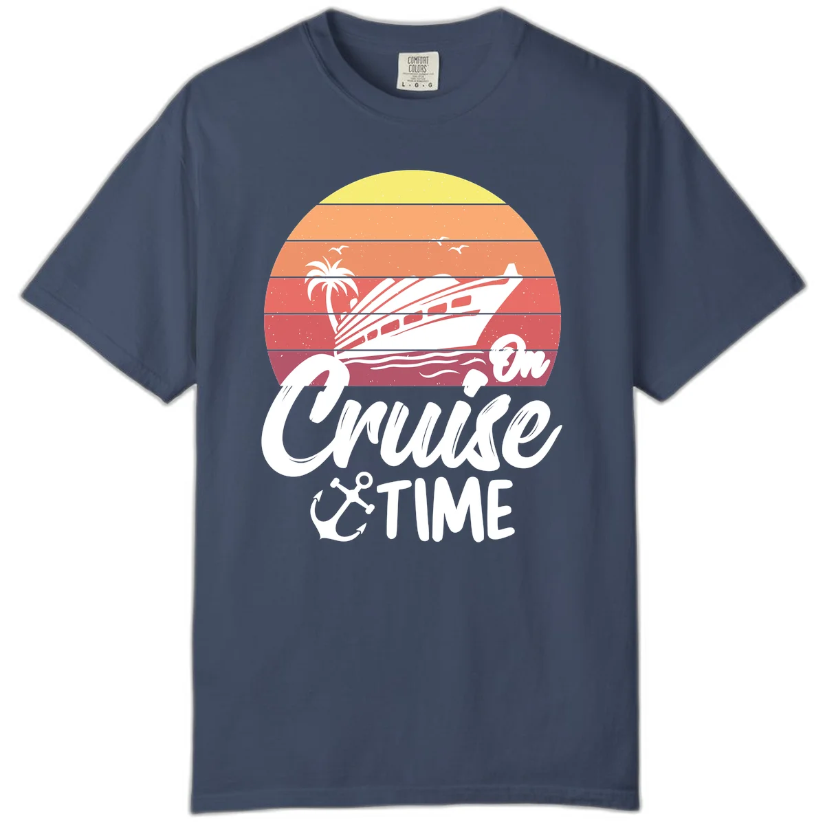 Cruise Time Sunset Vibes Comfort Color in Midnight