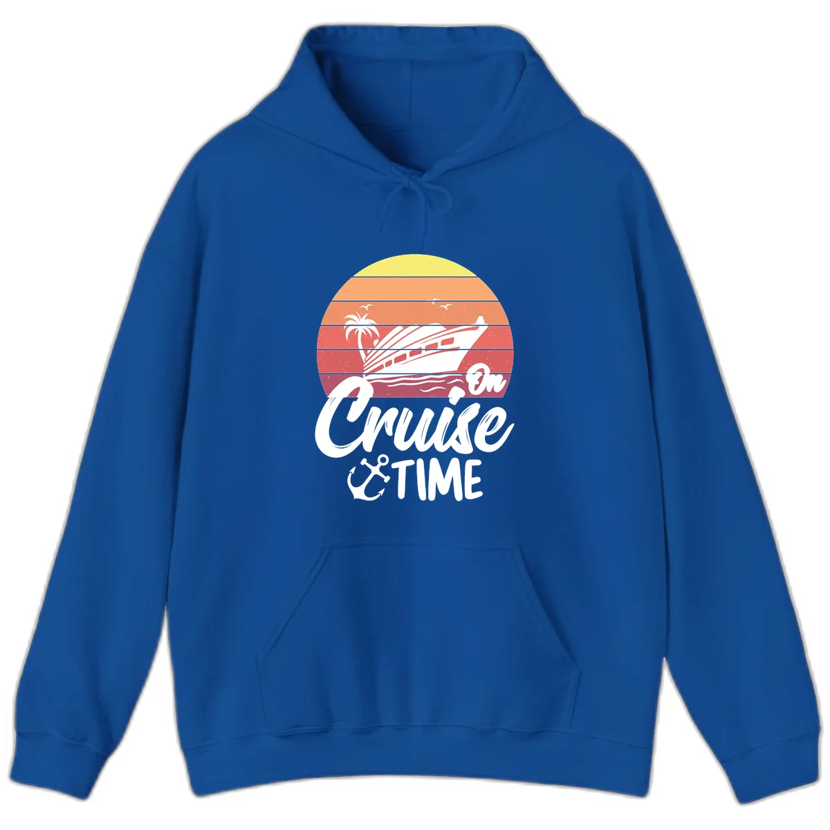 Cruise Time Sunset Vibes Hoodie in Royal
