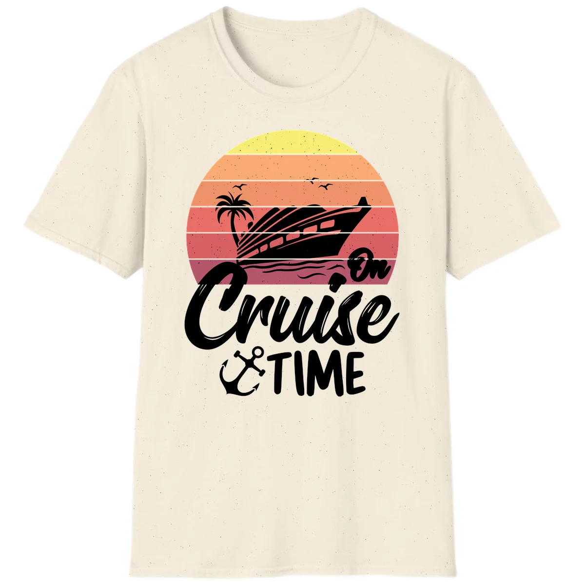 Cruise Time Sunset Vibes T-Shirt in Natural