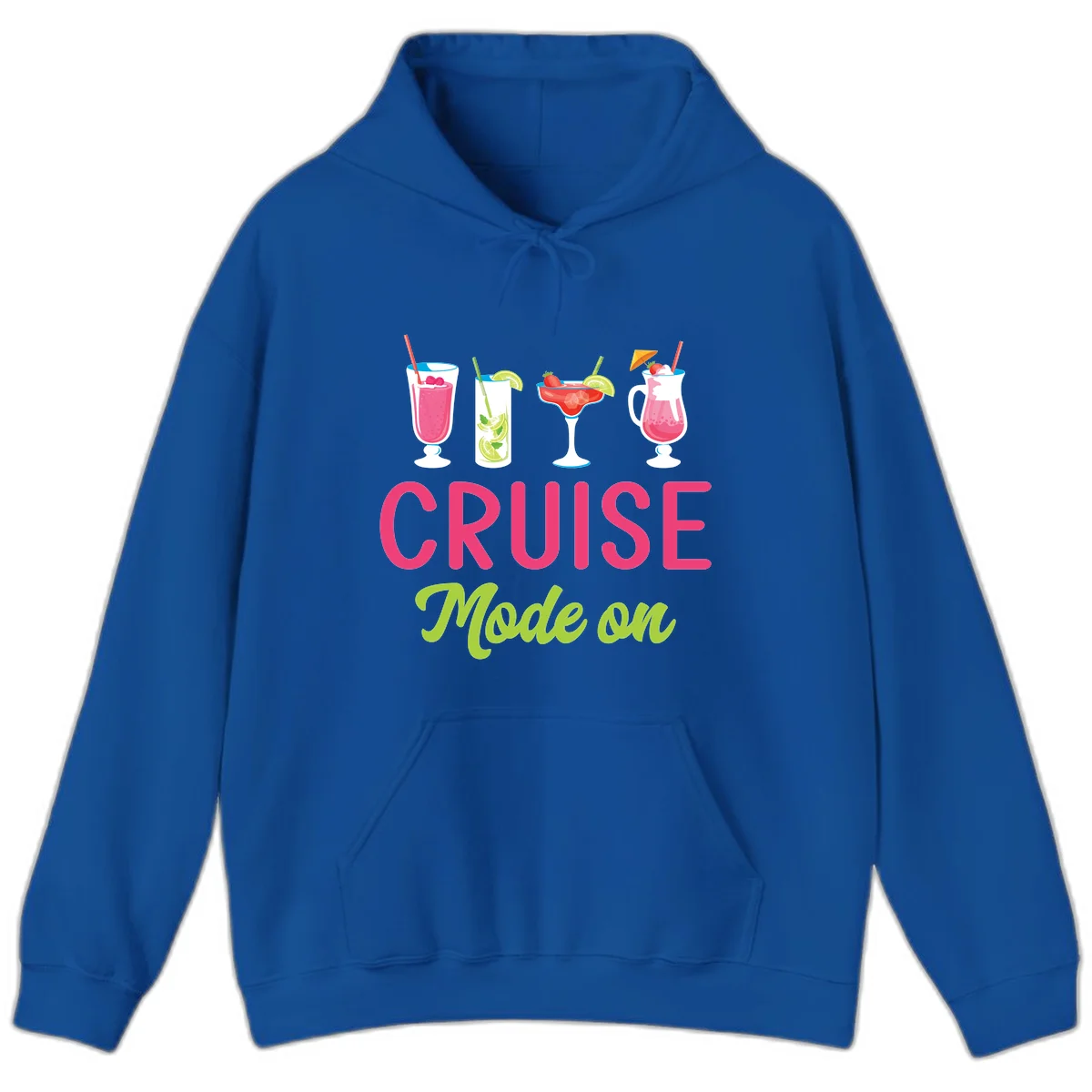 Cruise Mode On Hoodie in Royal