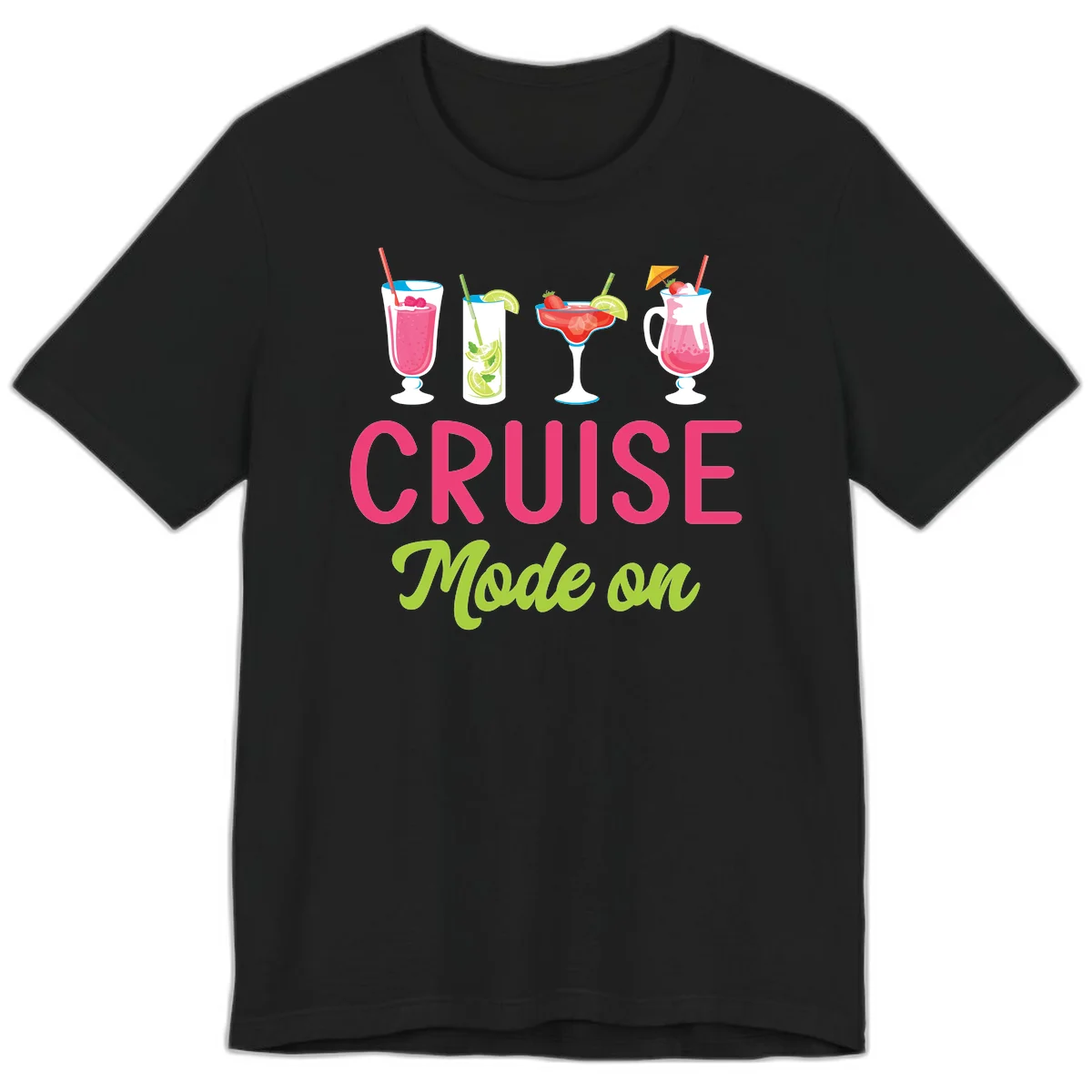 Cruise Mode On Premium T-Shirt in Black