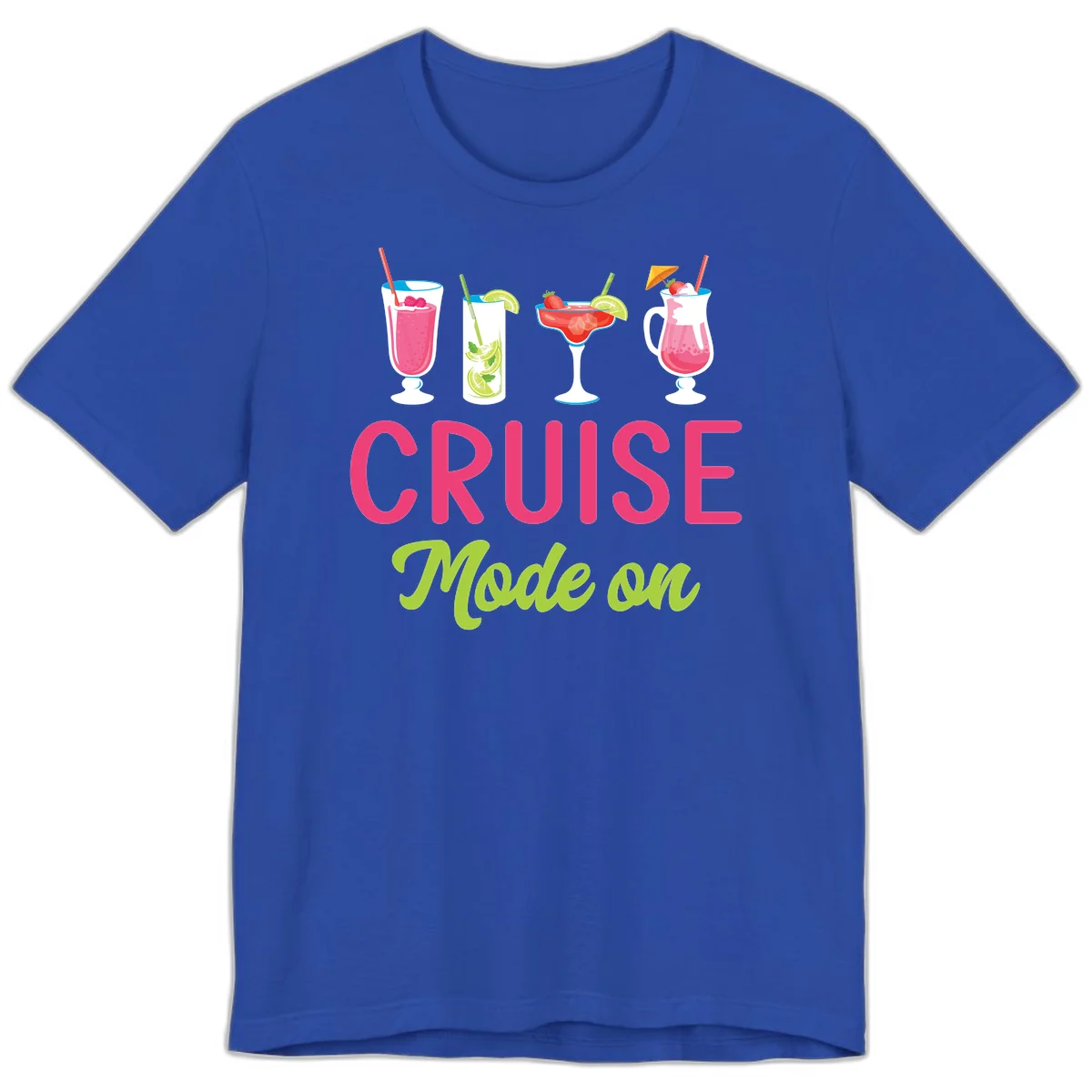 Cruise Mode On Premium T-Shirt in True Royal