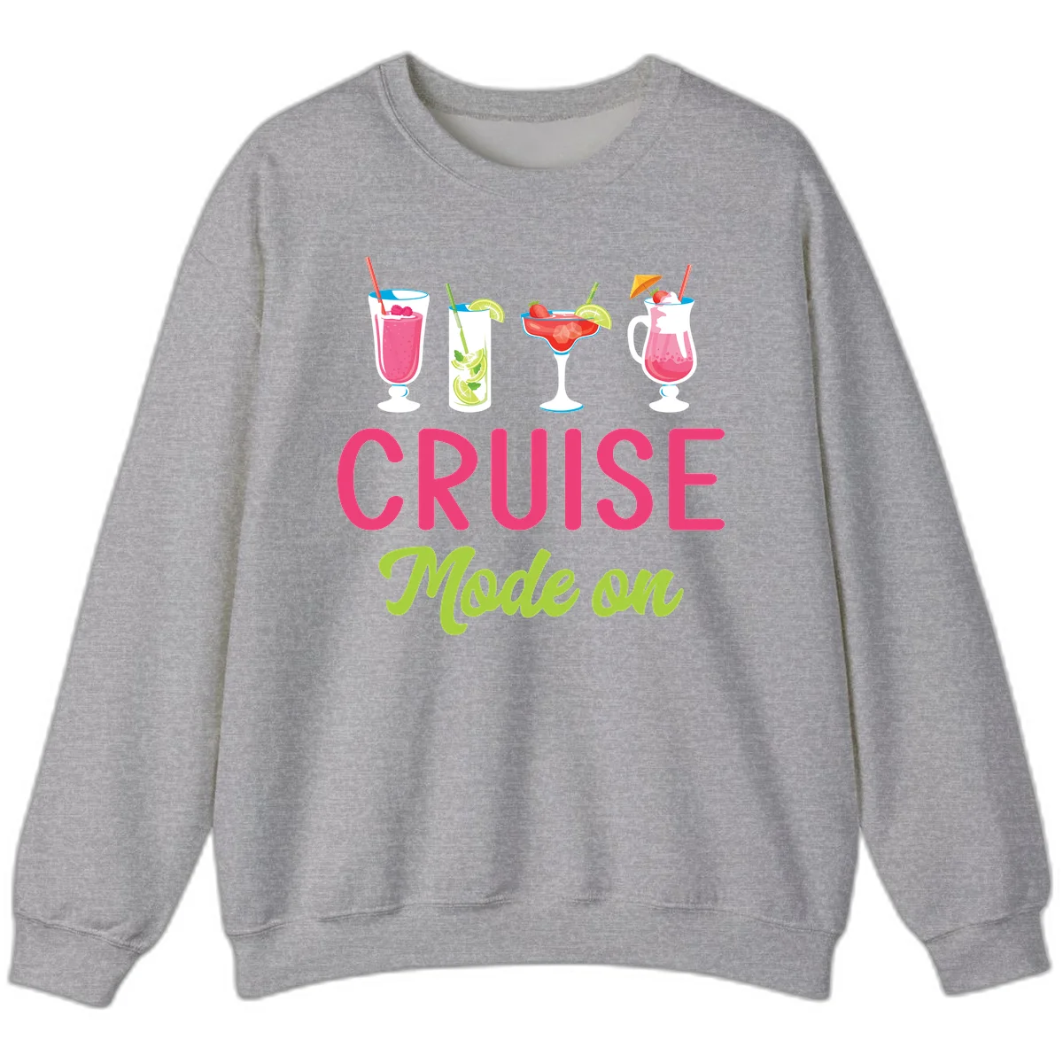 Cruise Mode On Sweatshirt in Sport Grey