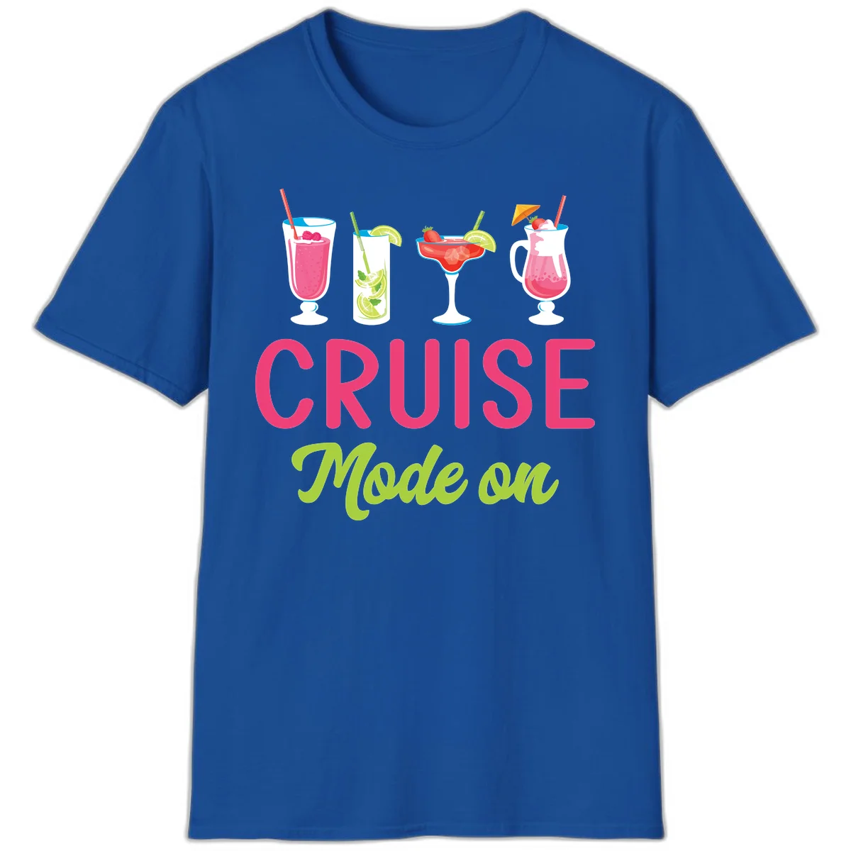 Cruise Mode On T-Shirt in Royal