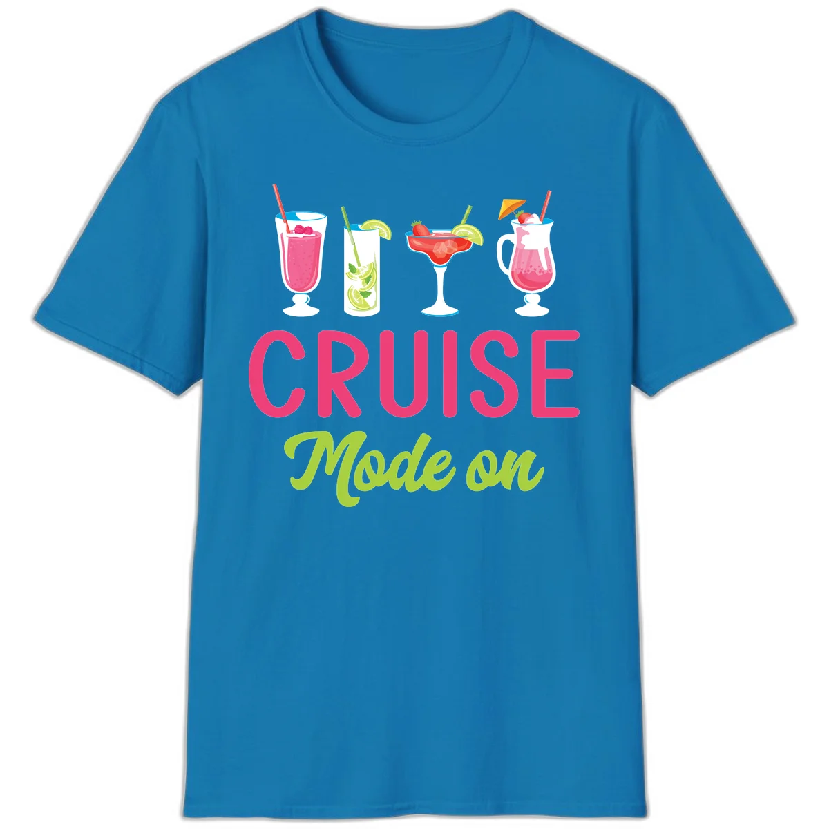 Cruise Mode On T-Shirt in Sapphire