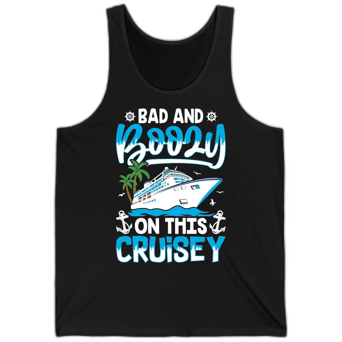 Bad And Saucy On This Cruise Tank in Black