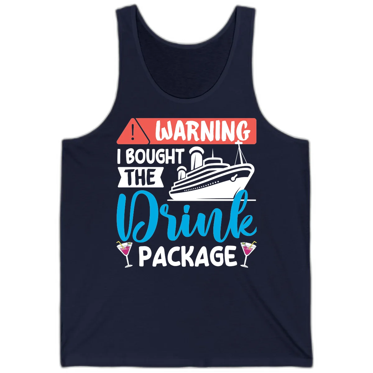 Warning I Bought The Cruise Drink Package Tank in Navy