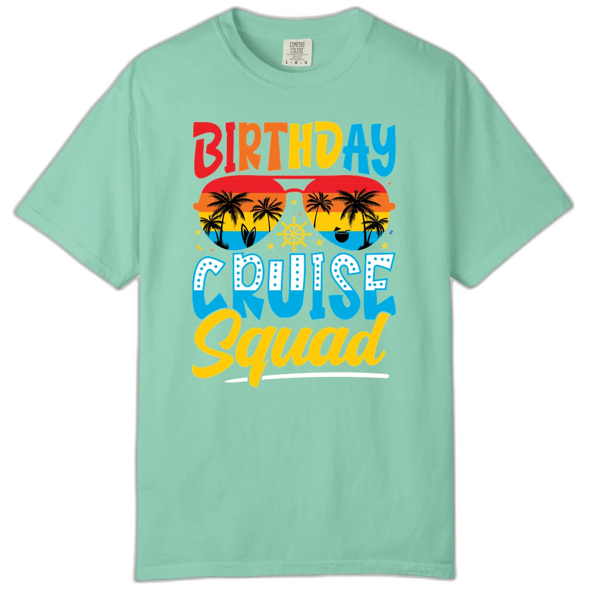 Birthday Cruise Squad Comfort Color in Island Reef