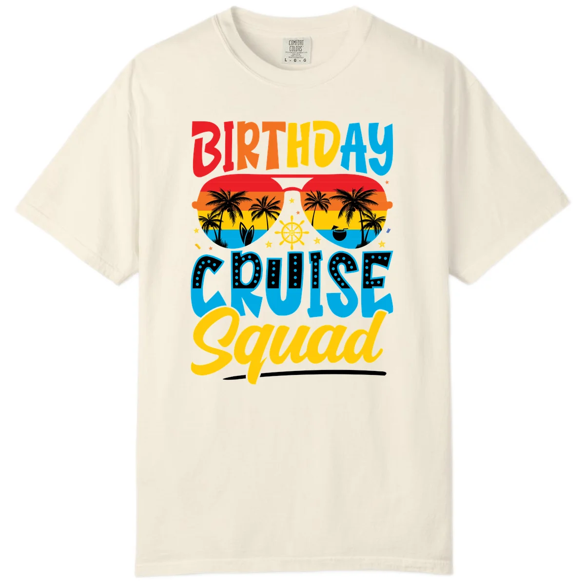 Birthday Cruise Squad Comfort Color in Ivory