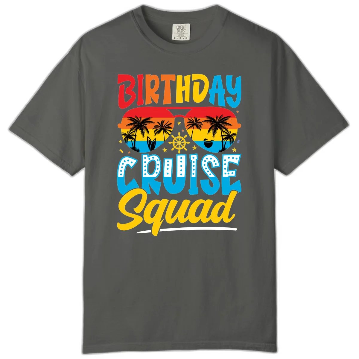 Birthday Cruise Squad Comfort Color in Pepper