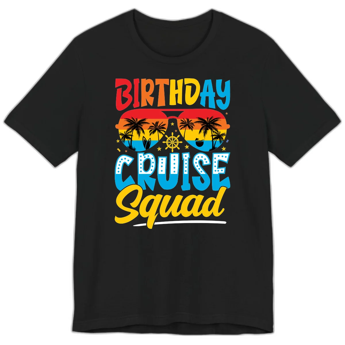 Birthday Cruise Squad Premium T-Shirt in Black