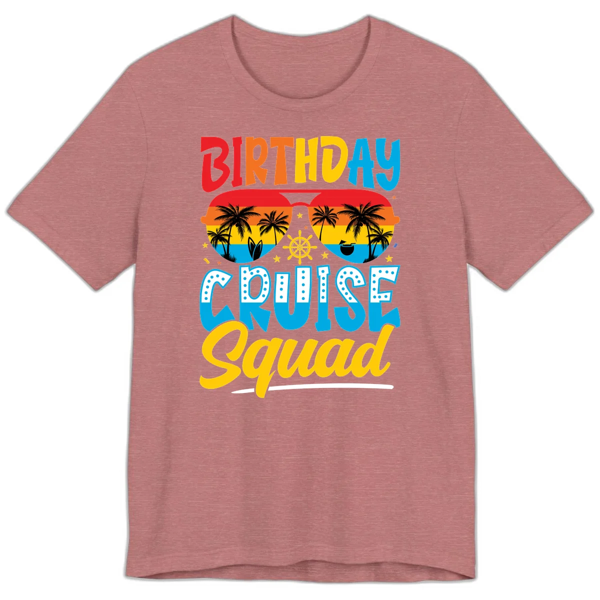 Birthday Cruise Squad Premium T-Shirt in Heather Mauve