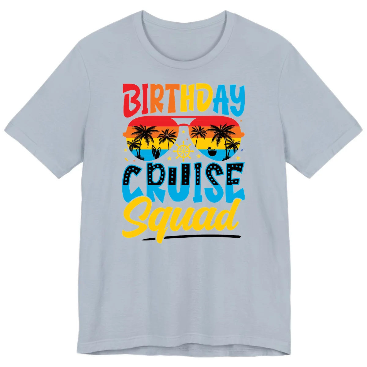 Birthday Cruise Squad Premium T-Shirt in Light Blue
