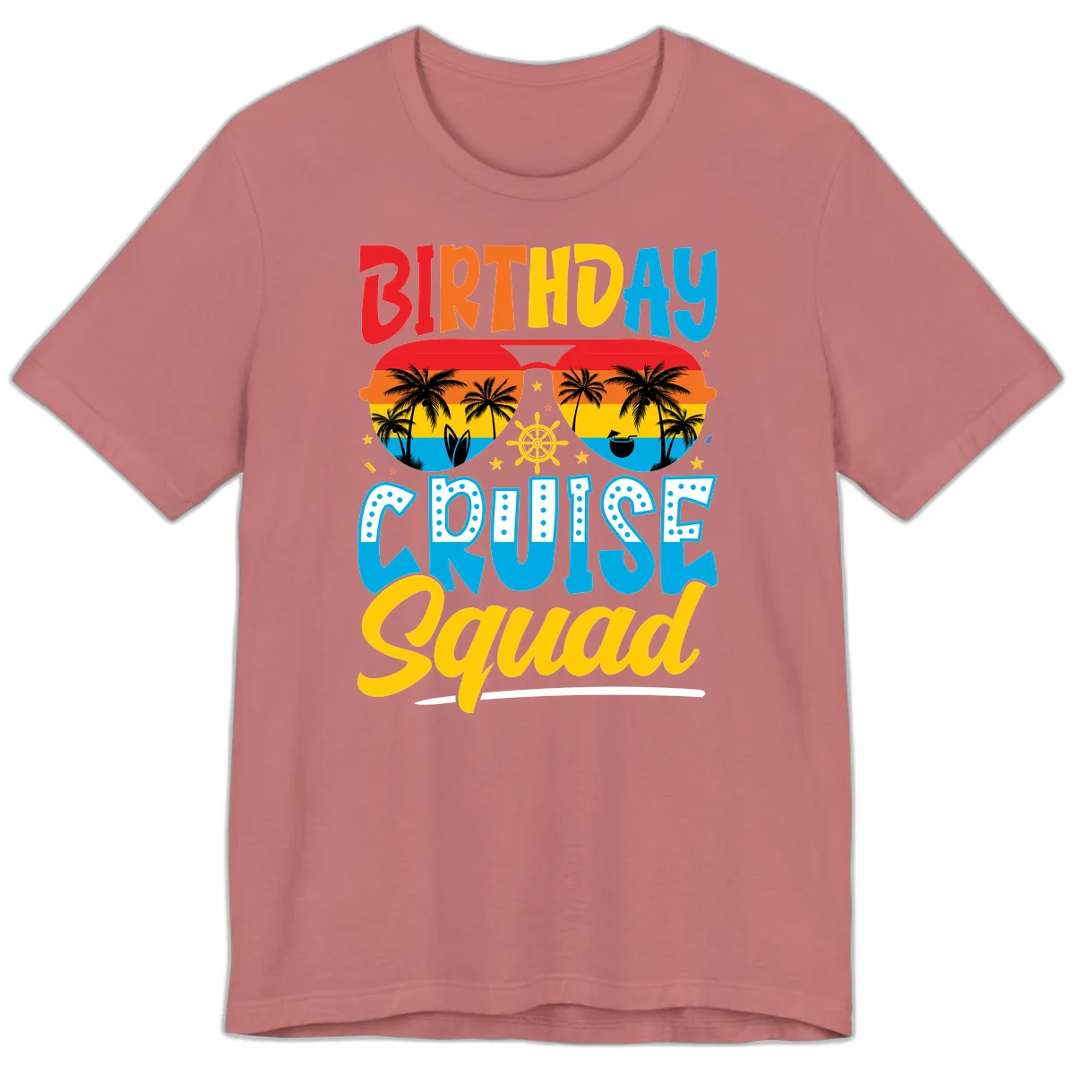 Birthday Cruise Squad Premium T-Shirt in Mauve