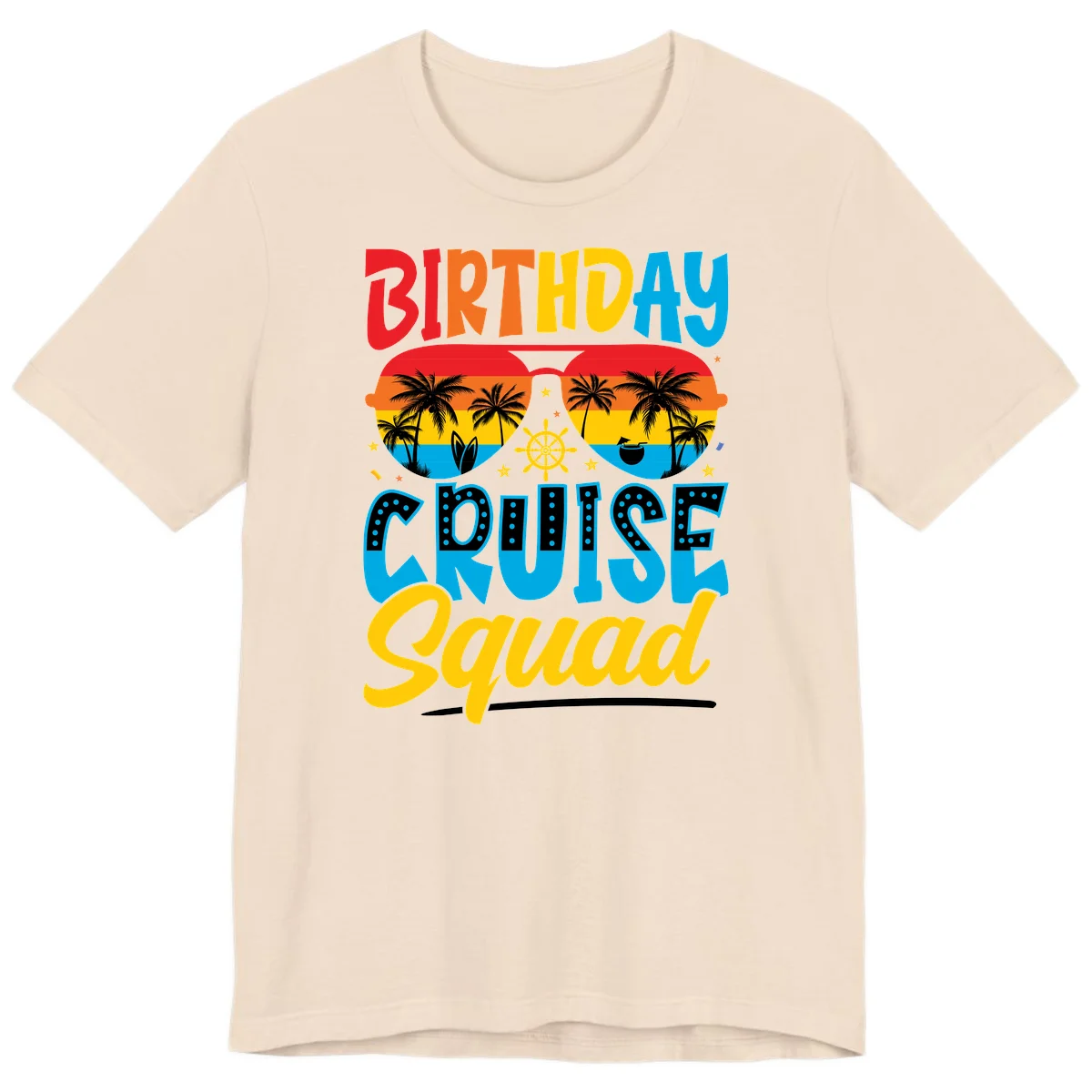 Birthday Cruise Squad Premium T-Shirt in Soft Cream