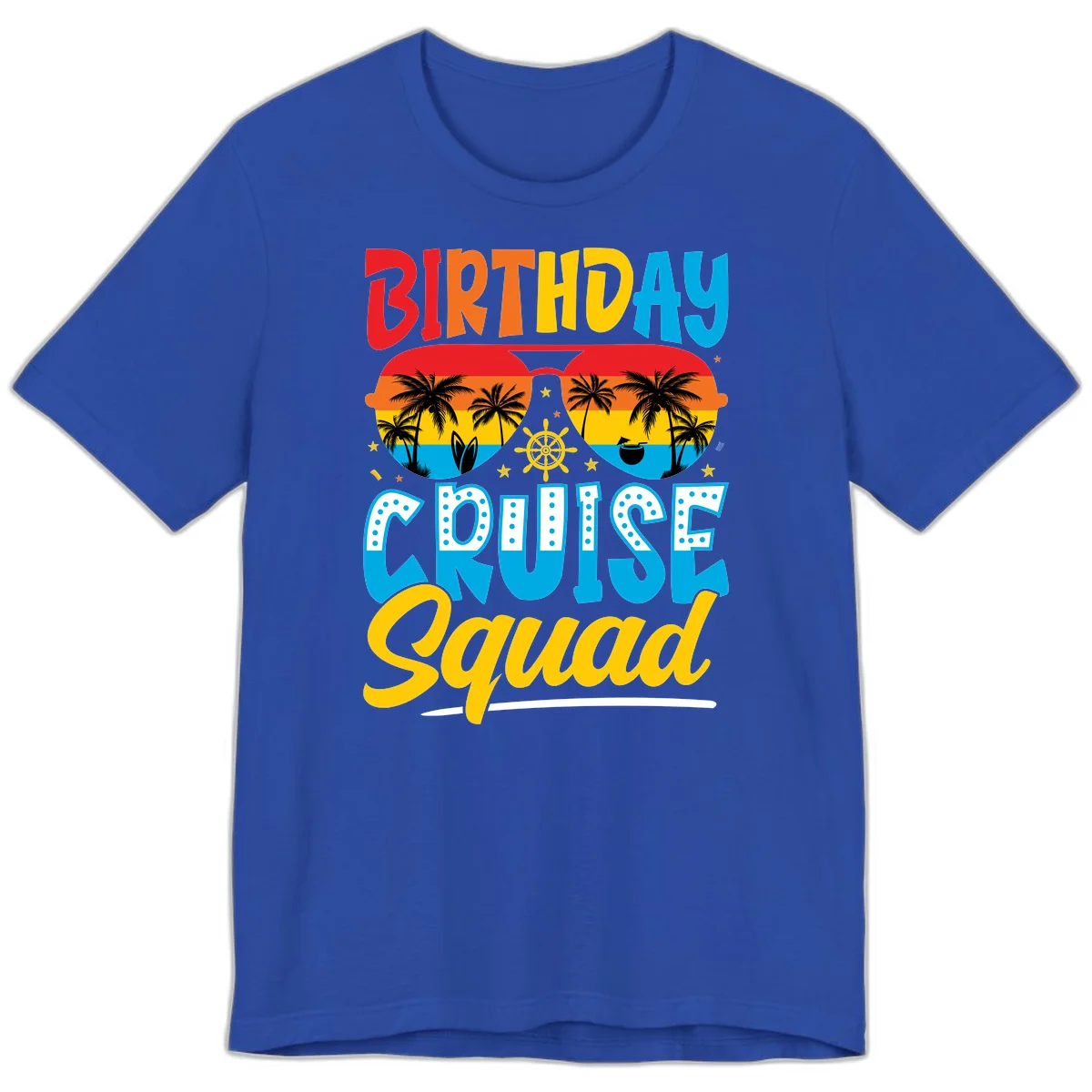 Birthday Cruise Squad Premium T-Shirt in True Royal
