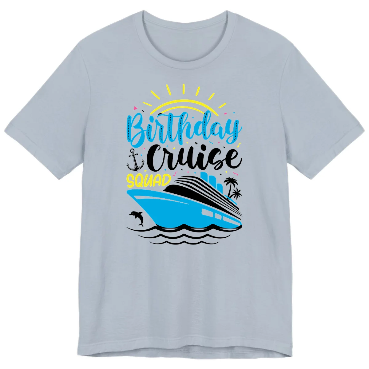 Birthday Cruise Squad Premium T-Shirt in Light Blue