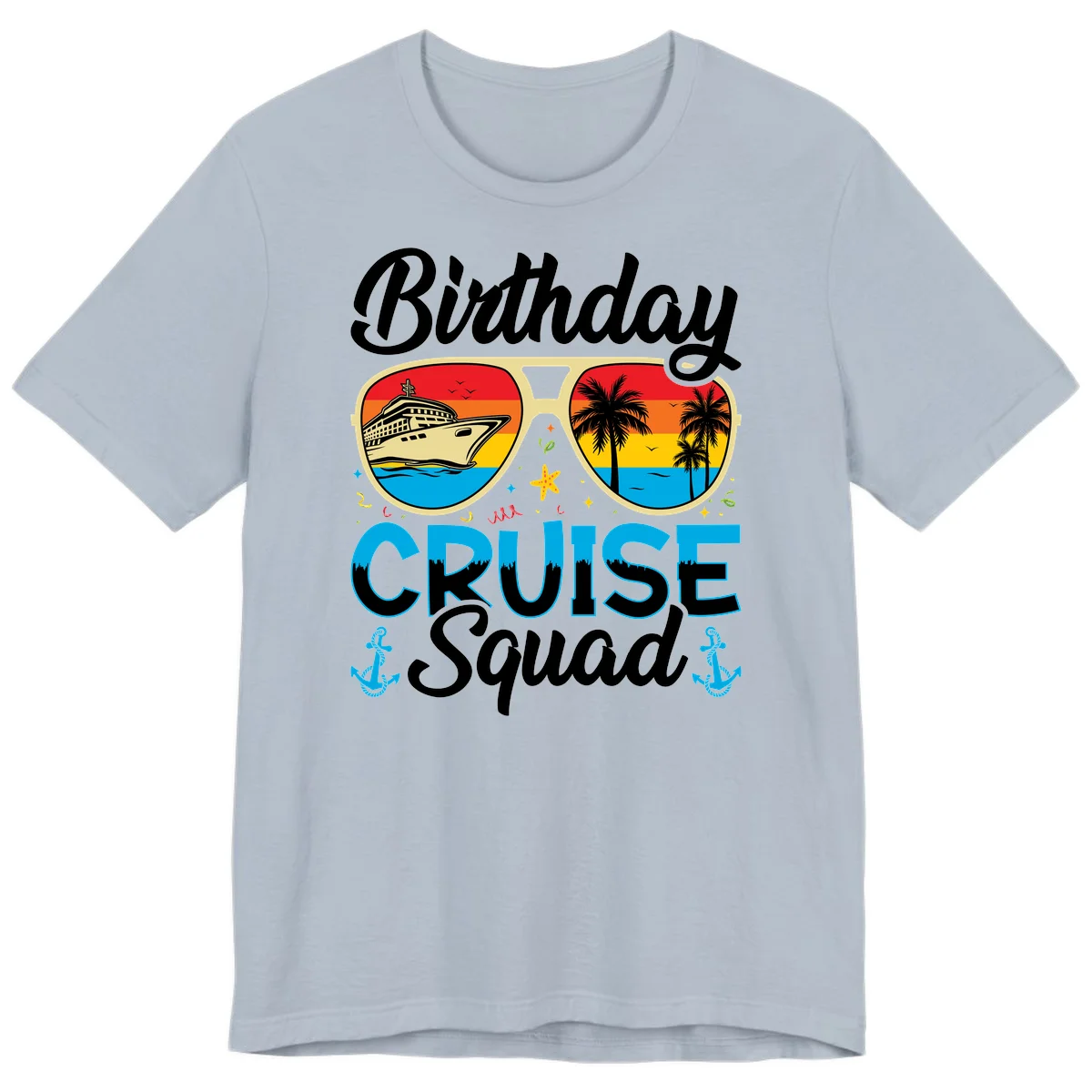 Birthday Cruise Squad Premium T-Shirt in Light Blue